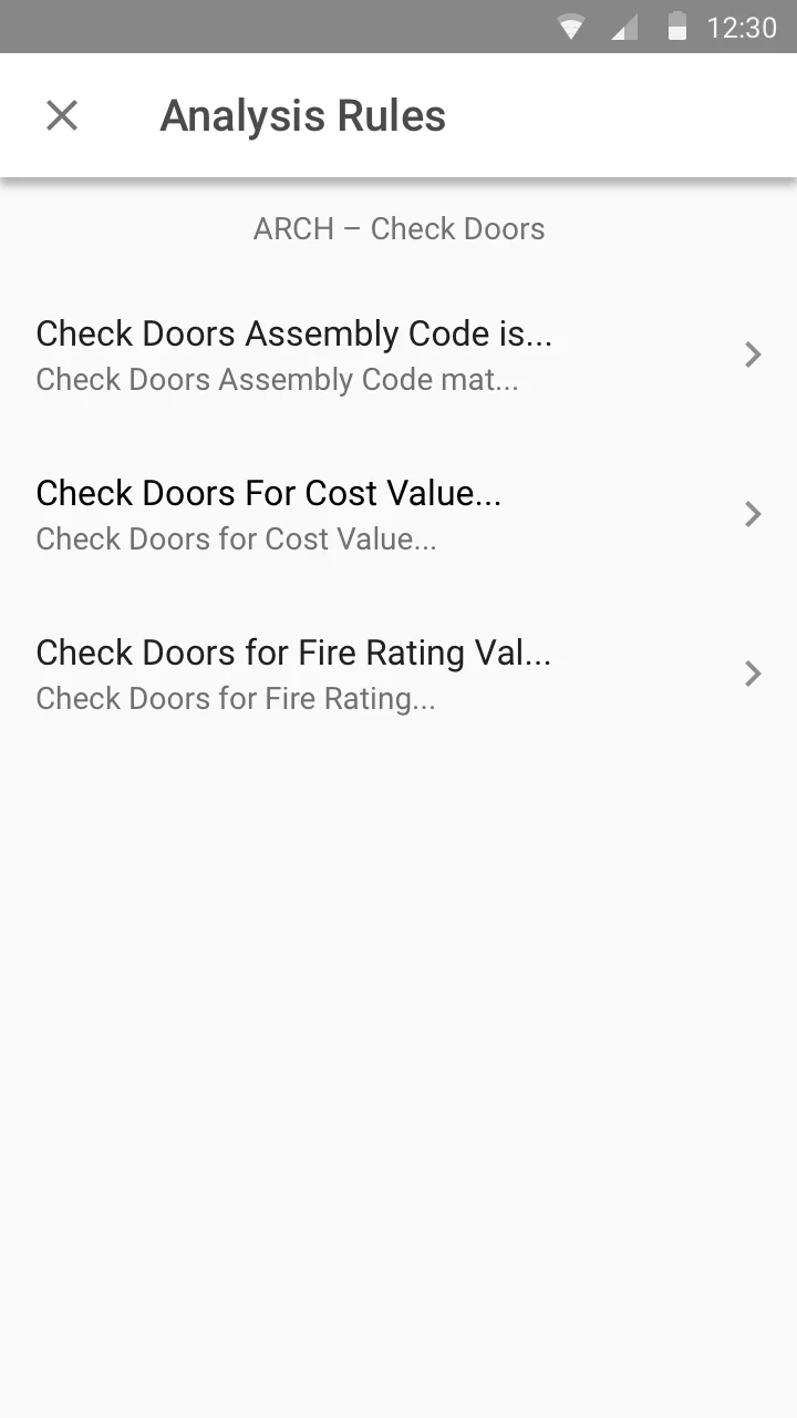 Android — analysis rules