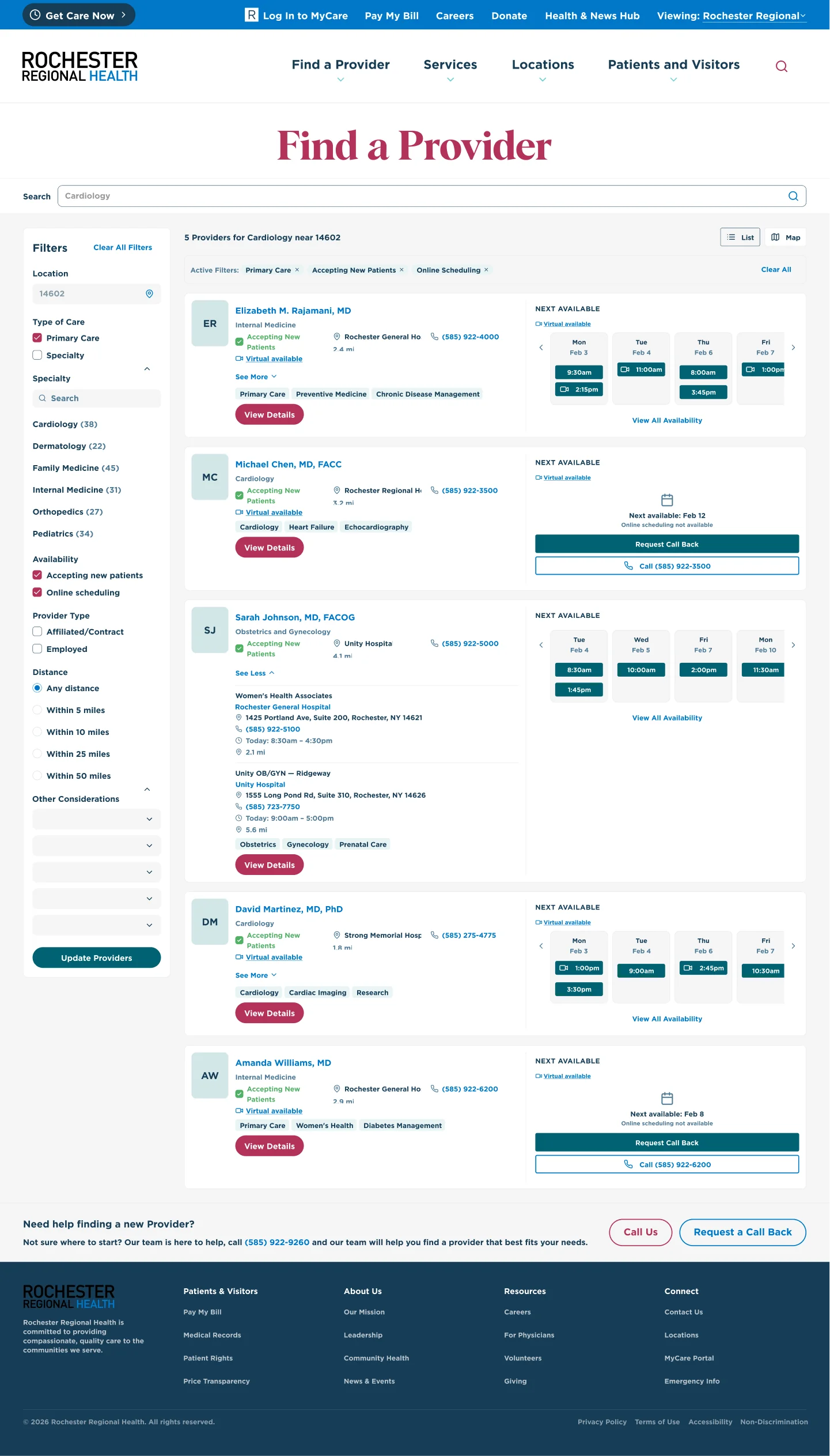 Top-level category browsing